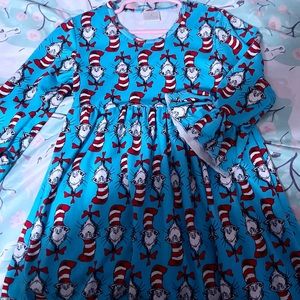 Girls cat and the hat dress